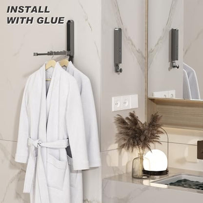 Over The Door Collapsible Drying Rack - Portable & Foldable, Indoor Small Hanging Clothes Drying Rack, Grey 2 Pack - color: Grey-2 Pack