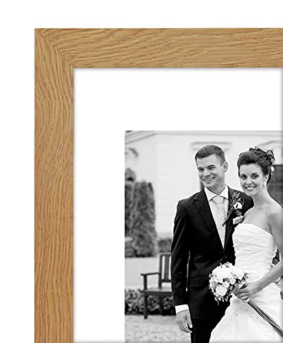 Americanflat Set of 7 Picture Frames with Shatter-Resistant Glass - Gallery Wall Frame Set with One 11x14, Two 8x10 and Four 5x7 Frames - Signature Collection - Dark Oak | Includes one 11x14, two 8x10 and four 5x7, shatter-resistant glass, hanging hardwar