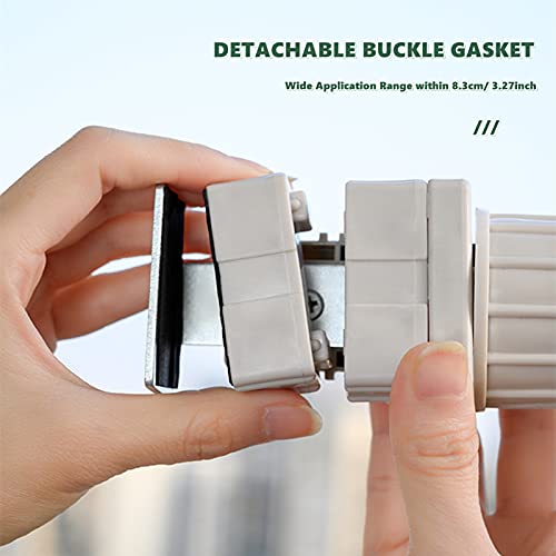 Chchmu Clothes Drying Rack 2 Packs Portable Travel Hanger for Hotel Home Rotary Clip-on Hanger Holder Wall Mounted Clothes Bar for Bathroom Bedroom Laundry Room Balcony, Green & Grey - color: Green & Grey