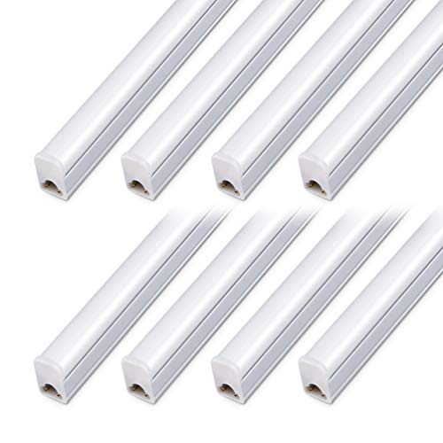 LED Shop Light for Garage, T5, 4FT, 20W, 2200LM, 6500K, 8 Pack | Linkable Expansion, Super Bright, Easy Installation, Aluminum Housing, Mounting Hardware Included, for Warehouse Workshop - color: Bright White-6500k, size: 4FT-8 Pack