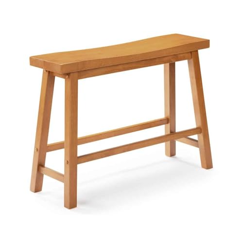 Boraam Sonoma Counter Height Backless Bench - Honey Oak Finish - color: Honey Oak Finish