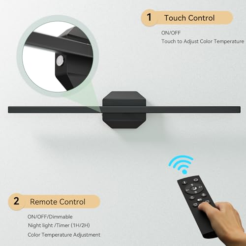 Battery Operated Wall Sconce Set of Two,Wireless Wall Sconces USB Rechargeable Wall Lights with Remote Control,3000K-6000K Dimmable for Bedroom,Background Wall,Living Room,Hallway,Wall Decor,28inch - size: 28 inch(2pcs)
