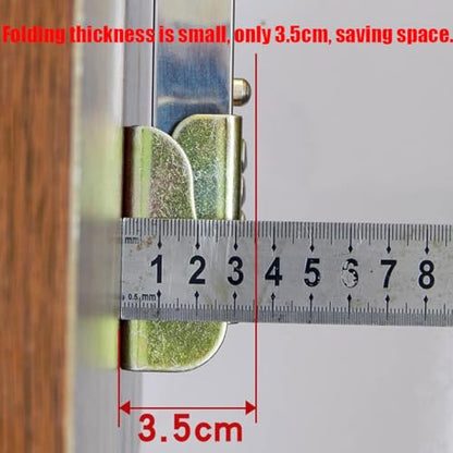 Stainless Steel Folding Table Legs - Adjustable Height, Metal Legs for Campervan & Wall Mounted Dining Table (Size: 80cm/31.4in) - size: 31.4 in