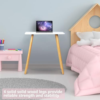 Computer Desk, Small Home Office Computer Desk for Bedroom, Modern Simple Style Computer Gaming Desk Study Writing Desk Work Desk Computer Table for Home Office White 70cm - color: White 70cm