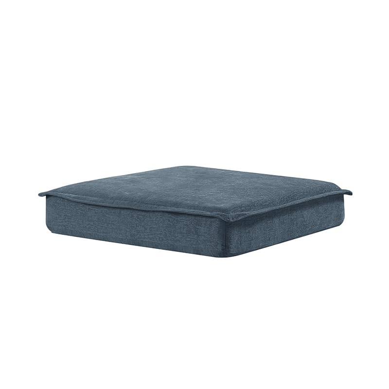 HULALA HOME Seat Cushion Cover for Sectional Sofa Couch, Blue（Cushion is not Included） - color: Blue, size: Seat Cushion Cover