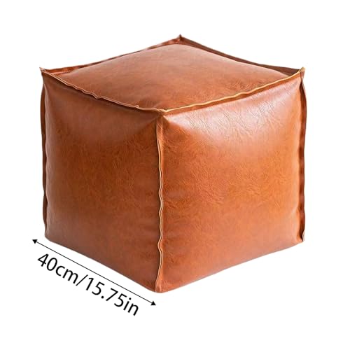 Storage Footstool Soft Seat Fillable Storage Foot Stools | Toy Chair Versatile Bedroom Comfortable Seating for Dorm Workplace Apartment