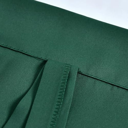 Christmas Dark Green Tie Up Shade for Bathroom - Farmhouse Kitchen Curtain Thermal Insulated Window Treatment Rod Pocket Balloon Christmas Valance (1PC,34W x 45L) - color: Dark Green, size: 34"W x 45"H