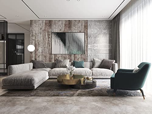 Wallpaper 118"x17.7" Wood Peel and Stick Wallpaper Thicken Dark Grey Brown Wood Wallpaper Wood Contact Paper Brown Gray Wood Plank Removable Rustic Wood Grain Self Adhesive Texture Vinyl Roll - color: Grey Brown-2, size: 17.7" x 118"