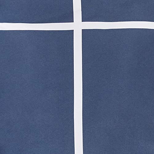 Amazon Basics Lightweight Microfiber Comforter Set with Sheets, 7-Piece, Bed-In-A-Bag, Full/Queen, Navy with Grey Plaid, Machine Washable - color: Navy and Grey Plaid, size: Full/Queen, style: 1-Pack