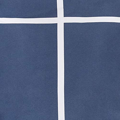 Amazon Basics Lightweight Microfiber Comforter Set with Sheets, 7-Piece, Bed-In-A-Bag, Full/Queen, Navy with Grey Plaid, Machine Washable - color: Navy and Grey Plaid, size: Full/Queen, style: 1-Pack