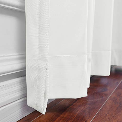 TWOPAGES 8ft Wide x 8ft Tall Room Divider Privacy Cubicle Curtain with Grommet Top (1 Panel,White) - color: White, size: 96"W x 96"L (Pack of 1)