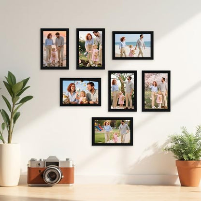 Giftgarden 4x6 Picture Frame Black Set of 16, Lightweight 4 by 6 Photo Frames Bulk for Family, Office, Living room Wall Hanging and Tabletop Display - color: Black*16, size: 4x6