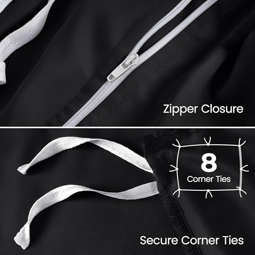 Utopia Bedding Duvet Cover King with Fitted Sheet (78x80) - 2 Pillow Case King - All Season Luxury Bed in a Bag with Zippered Duvet Cover - No Comforter (Black) - color: Black, size: King - Duvet Cover with Fitted Sheet