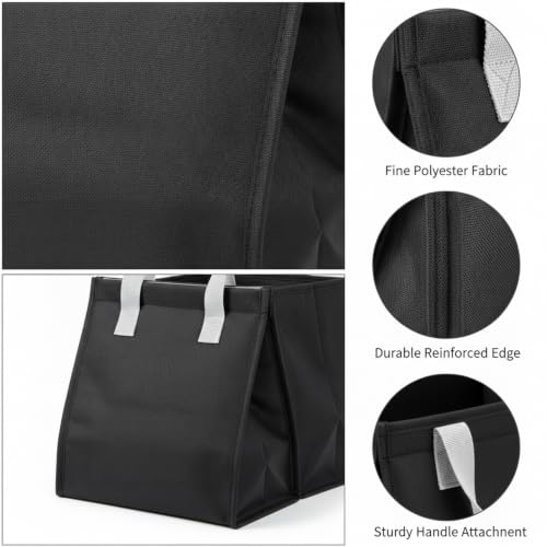 9.84-Inch Foldable Storage Ottoman Cube, Compact Polyester Seat with Hidden Compartment for Entryway and Living Room