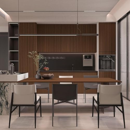 BAYYA Walnut Contact Paper 31.5"x354" Brown Balck Wood Grain Wallpaper | Dark Walnut Vinyl Wrap Waterproof Self-Adhesive Wooden Peel and Stick Countertops Covers Oak Wood Sticker for Furniture - color: Brown 2, size: 31.5" x 354"