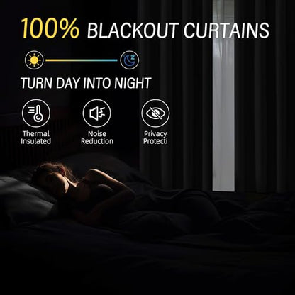 ChrisDowa Tan Blackout Curtains 45 Inches Long 2 Panels for Bedroom | Room Darkening,Light Blocking,Thermal Insulated,Faux Linen,Farmhouse,Grommet,Window Treatment,Drapes,Living Room,52x45 - color: Tan, size: 52"W x 45"L (Pack of 2)
