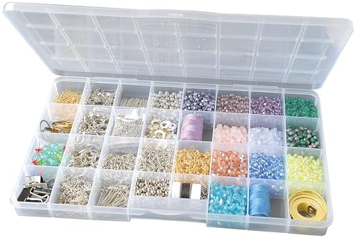 The Beadery - Large Bead Keeper Storage Box, 32 Compartment - 2176