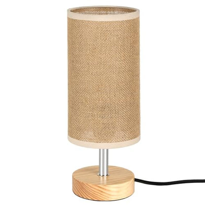 Bedside Table Lamps, Table Lamp for Bedroom, Lamps for Night Stands with Linen Lampshades, Small Table Lamp for Living Room, Office (Bulb Excluded) (Brown) - color: Brown
