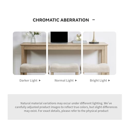 59" Counter Height Bar Table Set with Power Outlet, Industrial Breakfast Table with 3 Padded Stools, 4 Piece Bar Table and Chairs Set for Living Room, Dining Room, Light Oak - color: R1-light Oak