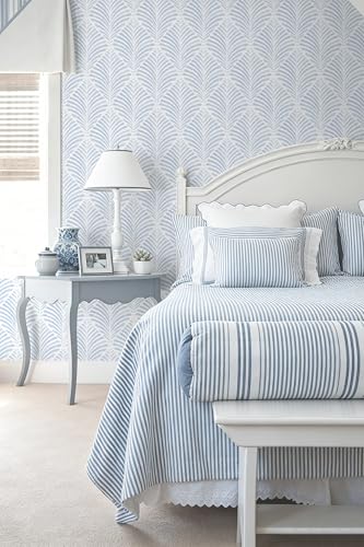 Safiyya Peel and Stick Wallpaper Boho Contact Paper Blue Geometric Modern Wall Paper Textured Self Adhesive Removable Wallpaper for Bedroom Bathroom Apartment Living Room Vinyl Rolls 17.3"x78.7" - color: Blue and White, size: 17.3" x 78.7"