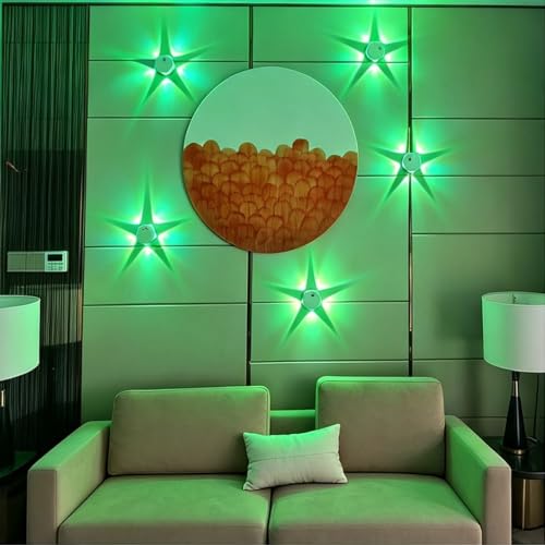 Night Light 4 Pack, Motion Sensor Indoor Wall Light, RGB&Warm White | Rechargeable Dimmable Light, Adhesive and Magnetic Mount, Ambient Mood Lighting for Bedroom, Bathroom, Hallway and Stairs