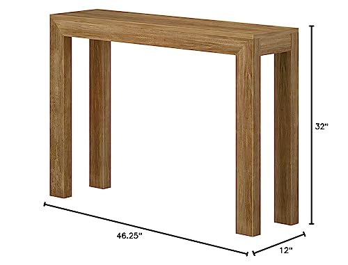 Plank+Beam Modern Console Table, 46 Inch, Pecan | Non-Toxic Finishes, Versatile Design, Modern Design, Easy Assembly, Modern Style, Quick Setup, Solid Wood - color: Pecan, size: 46 Inch