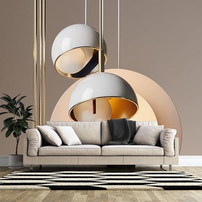 Custom Size 3D Printed Wall Mural， Modern Abstract Geometric Sphere Light Fixture，SelfAdhesive Art Prints wall Fabric （No PVC） Removable Wallpaper for Home Decor