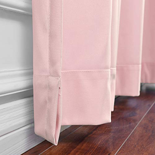 TWOPAGES 5ft Wide x 7ft Tall Flame Retardant Divider Curtains Privacy Cubicle Curtain with Grommet Top (1 Panel,Pink) - color: Pink, size: 60"W x 84"L (Pack of 1)