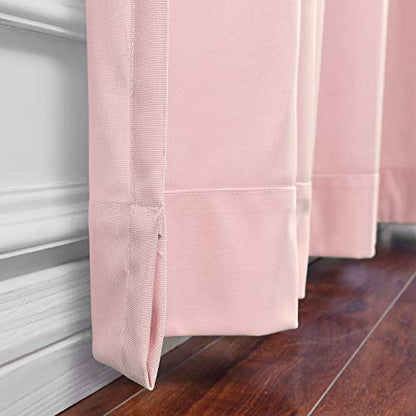 TWOPAGES 5ft Wide x 7ft Tall Flame Retardant Divider Curtains Privacy Cubicle Curtain with Grommet Top (1 Panel,Pink) - color: Pink, size: 60"W x 84"L (Pack of 1)