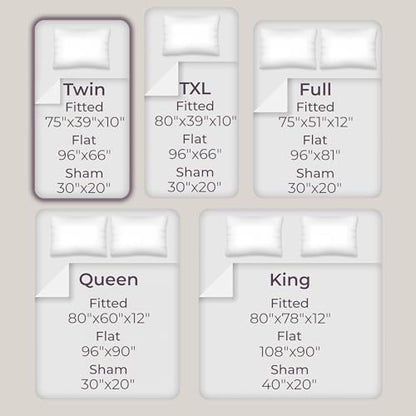 Brushed Microfiber Sheet Set- 3 Piece Bed Linens-Fitted & Flat Sheets.(Twin, Brown) - color: Brown, size: Twin