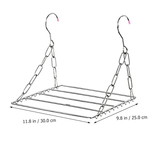 Stainless Steel Laundry Hanger Drying Rack for Dorm Room Compact Hanging Racks for Clothes
