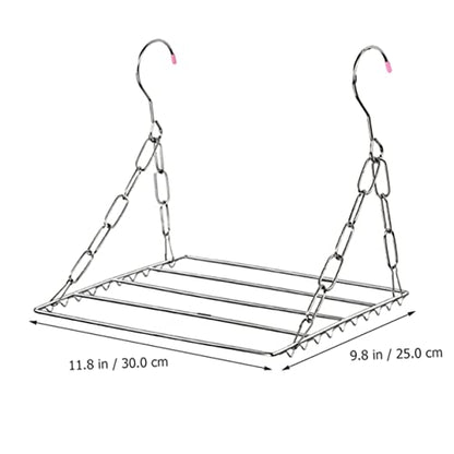 Stainless Steel Laundry Hanger Drying Rack for Dorm Room Compact Hanging Racks for Clothes