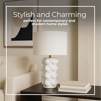 Sagebrook Home Ceramic 22" Bubble Table Lamp, White - color: White, size: 22.0" H