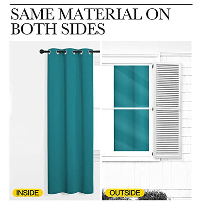 NICETOWN Room Divider Heavy Curtain Screen Partitions, Basement Hospital Medical Clinic Spa Lab Cubicle Divider Privacy Screen, Patio Door Curtain (Peacock Blue, 1 Panel, 8.3ft Wide x 10ft Long) - color: Peacock Blue, size: 100"W x 120"L (Pack of 1)