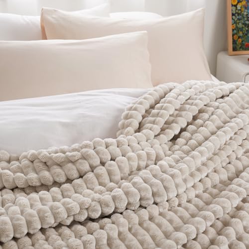 PHF Luxury Soft Fleece Blanket Queen Size for Bed No-Shed Oak 90"x90" | 360GSM Anti-Pilling Flannel, Lightweight Warm Cozy Gift for Women Mom Her Pets, Throw Sofa Camping RV Trips, Dorm Home Decor - color: Oak, size: Queen(90"x90")