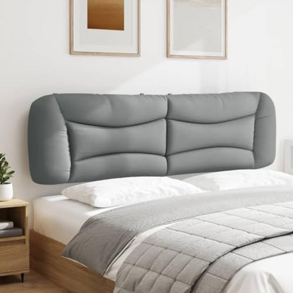 Wall Mounted Headboard Cushion, King Size Bed Backrest Pillow for Reading and TV, Wavy Striped Fabric Upholstered Wall Panel, Light Grey, 80 Inch - color: Light Gray 4