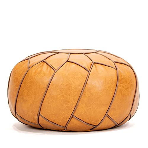 Moderner Pouf Ottoman Pumpkin Color - color: Pumpkin