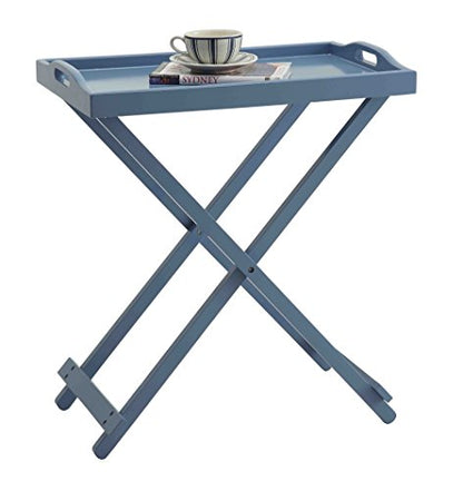 Convenience Concepts Designs2Go Tray Table, Blue - color: Blue
