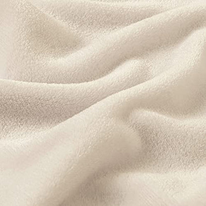 BEDELITE Fleece Blanket Soft Plush Twin Size Blanket Beige 60"x80" | Ultra Soft Fleece, Plush Microfiber, Lightweight Warmth, All Season Comfort, Fade Resistant, Machine Washable, Couch Sofa Bed - color: Beige, size: Twin(60"x80")