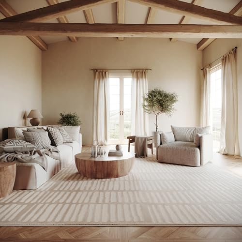 nuLOOM Kailani Cream/Grey Abstract Washable Area Rug, 5' x 8' | Nuloom Kailani Abstract 5' x 8' Machine Washable Area Rug for Living Room Bedroom Dining Room, Cream/Grey - color: Grey, size: 5' x 8' (Rectangular)