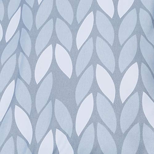 Amazon Basics Twin/Twin XL Comforter Bedding Set with Printed Sheets, 5-Piece, Gray Leaf, Lightweight Microfiber Bed-in-a-Bag, Machine Washable - color: Gray Leaf, size: Twin/Twin XL, style: 1-Pack