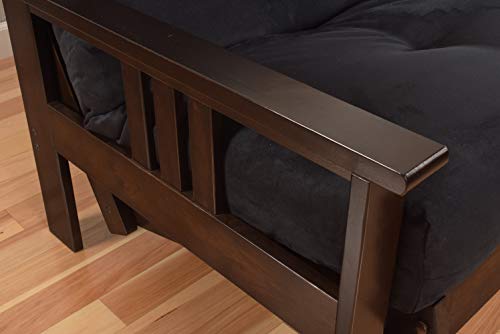 Kodiak Furniture Monterey Futon Set, No Drawers, with Espresso Base and Canadian Mattress - color: Canadian, size: No Drawers, style: Espresso Finish