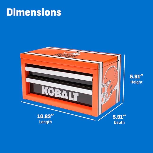 K.balt Mini Toolbox Cleveland - color: Orange, size: 2 Drawer