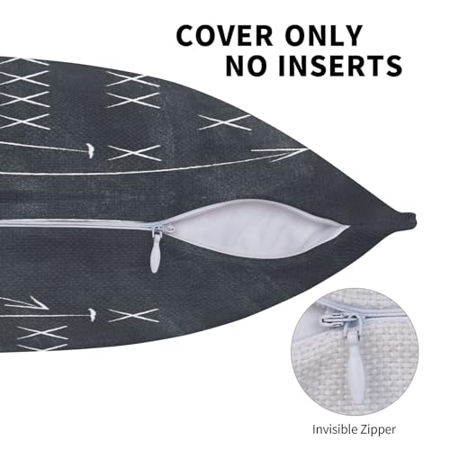American Football Throw Pillow Covers Tactics Chalk Blackboard Drawing Pillow Cover 20x20 Inch Set of 2 Soccer Theme Pillowcase Square Cushion Cases for Couch Bed Sofa - color: Black, size: 20" x 20" (Pack of 2)