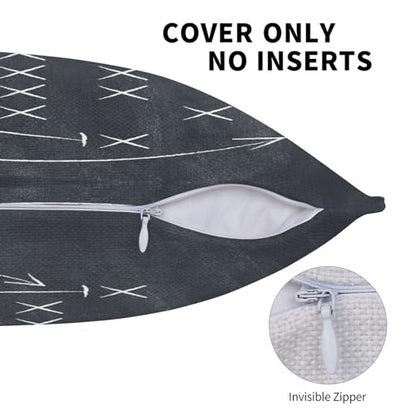 American Football Throw Pillow Covers Tactics Chalk Blackboard Drawing Pillow Cover 20x20 Inch Set of 2 Soccer Theme Pillowcase Square Cushion Cases for Couch Bed Sofa - color: Black, size: 20" x 20" (Pack of 2)