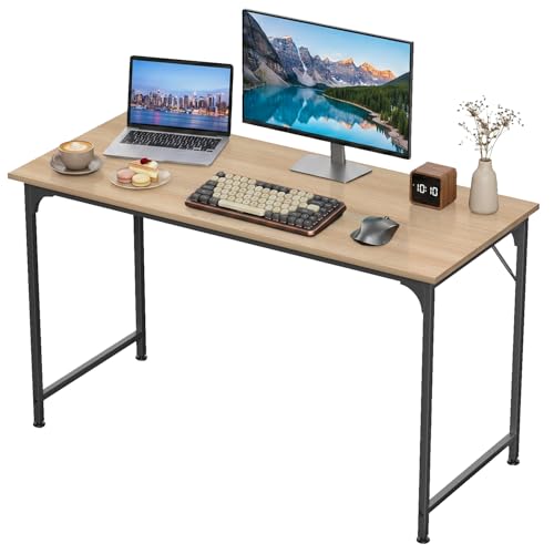 47 inch Computer Desk Modern Writing Desk, Simple Study Table, Industrial Office Desk, Sturdy Laptop Table for Home Office, Nature - color: Nature, size: 47 inch
