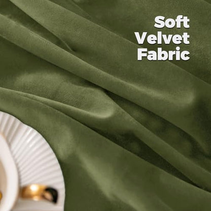 BGment Sage Green Velvet Blackout Curtains 72 Inches Long for Bedroom, 52 x 72 Inch Velvet Curtains Super Soft Thermal Insulated Privacy Room Darkening Drapes with Back Tab and Rod Pocket, 2 Panels - color: Sage Green, size: 52"W x 72"L (Pack of 2)