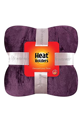 Heat Holders Fleece Throw Blanket for Couch - 300GSM Plush Super Soft Throw Blanket for Bed, Sofa, car & travel - Extra Large Cozy Blankets , Warm Thick Fuzzy, All Season - color: Natural