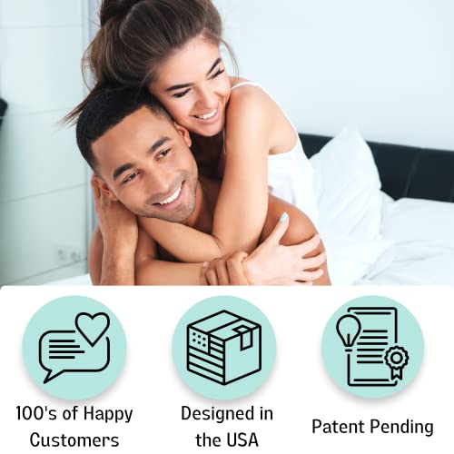 Headboard Wall Protector – Headboard Stoppers for Wall & Headboard Bumpers for Wall – Patented Bed Stabilizer Against Wall – No Screws or Holes Soft Foam for Bed Frame