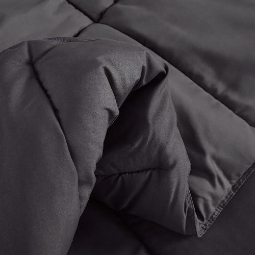 TRULY SOFT Everyday Reversible Dark Grey Full/Queen 3 Piece Comforter Set - color: Dark Grey, size: Queen